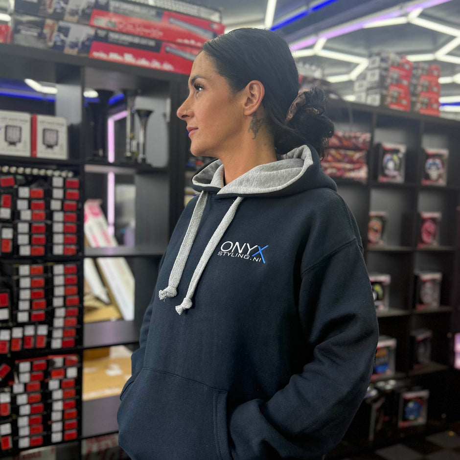 Unisex Navy Hoodie - 400GSM Ultra Comfort Embroidered Front & Back