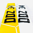 3D GEL NUMBER PLATES UK LEGAL GLOSS BLACK CHARLES WRIGHT