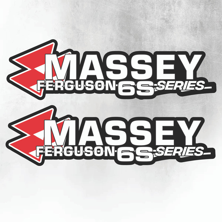 Massey Ferguson 6S Silver & Black New Style Decal