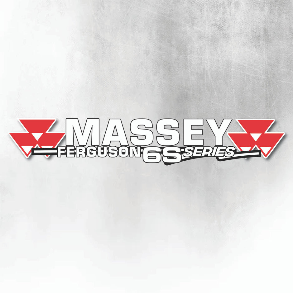 Massey Ferguson 6S Silver & Black New Style Decal