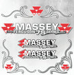 Massey Ferguson 7S Silver & Black New Style Decal