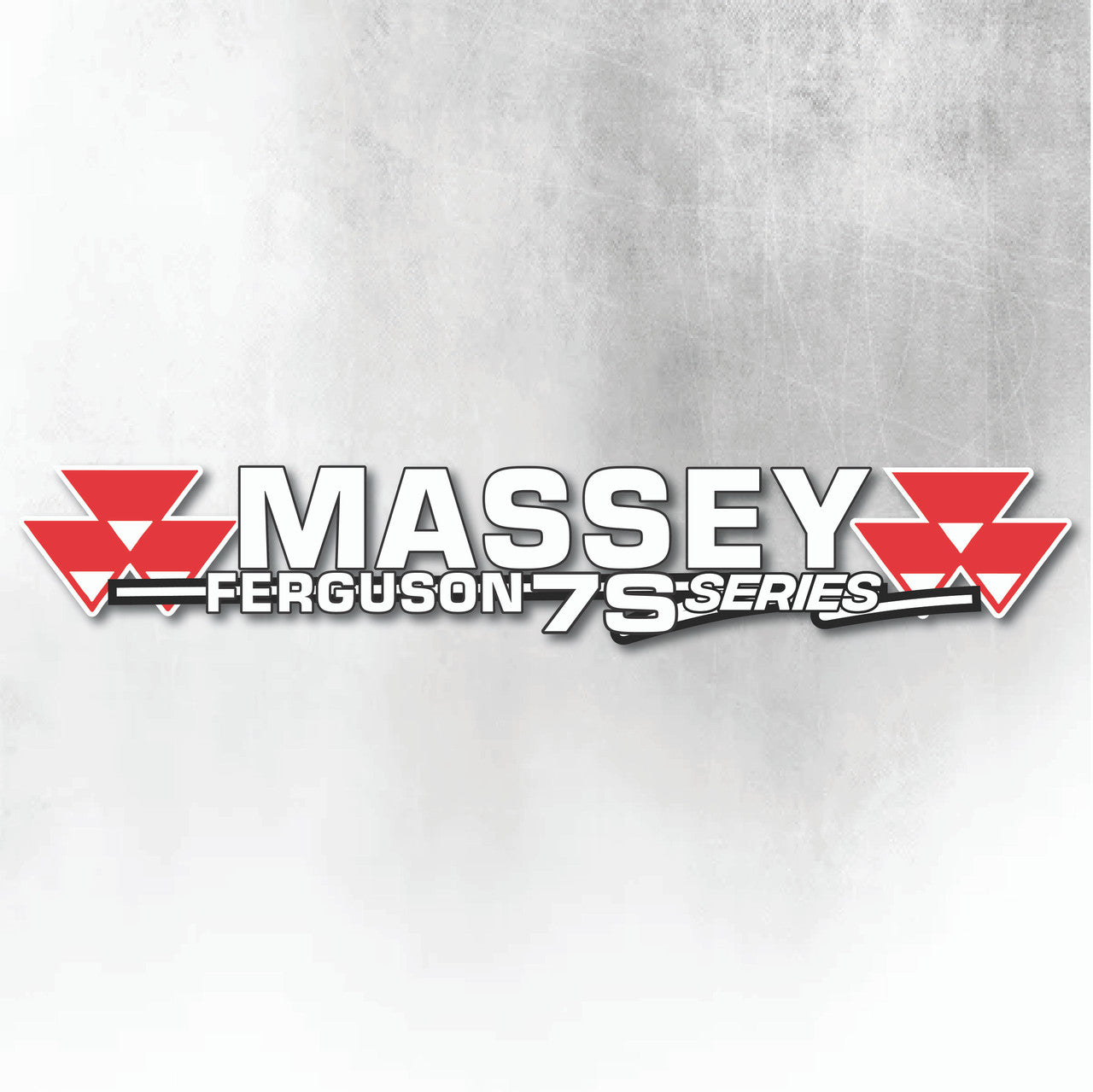 Massey Ferguson 7S Silver & Black New Style Decal