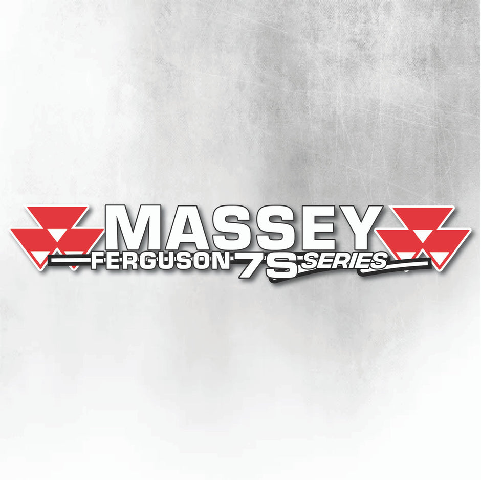 Massey Ferguson 7S Silver & Black New Style Decal