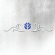 FIAT NEW HOLLAND BLUE AND WHITE REAR WINDOW DECAL