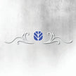 NEW HOLLAND BLUE AND WHITE REAR WINDOW SWIRL