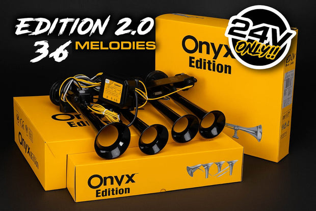 Basuri 24V Musical Air Horn Edition 2.0 – 36 Melodies | Premium Truck Melody Horn