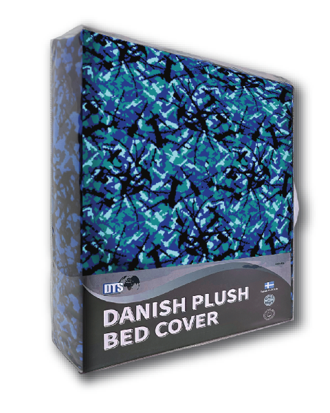 Danish Plush Design Blue Bed Cover (Single) – 140 x 200cm with Pillowcase