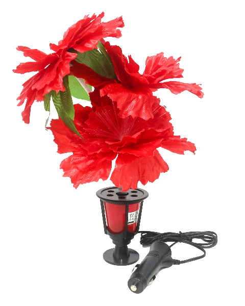 LED Hibiscus Flower Interior Light – 12V & 24V Truck Cab Decoration