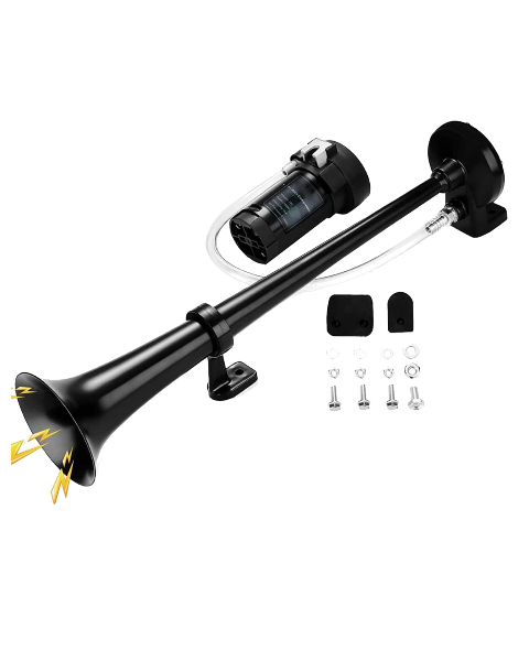 DTS Airhorn with Compressor 12V Complete Set – Black Edition
