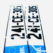 4D 70mm LEGAL NCT BLACK Number Plates Republic of Ireland