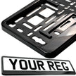 Pair - Universal Number Plate Holder – UK & Irish Registration Plates