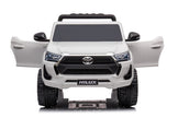 Toyota Hilux 12 V Licensed Electric Ride-On Jeep – White Adventure Edition (by Onyx Kids)