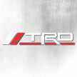 TRD RED AND WHITE WINDOW DECAL