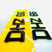 4D ACRYLIC FLUORESCENT HULK GREEN WITH BLACK GLOSS GEL TOP