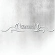 VALTRA SILVER AND WHITE REAR WINDOW SWIRL