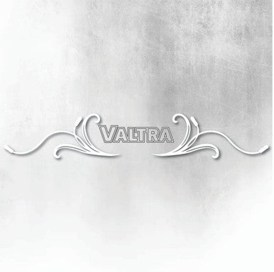 VALTRA SILVER AND WHITE REAR WINDOW SWIRL