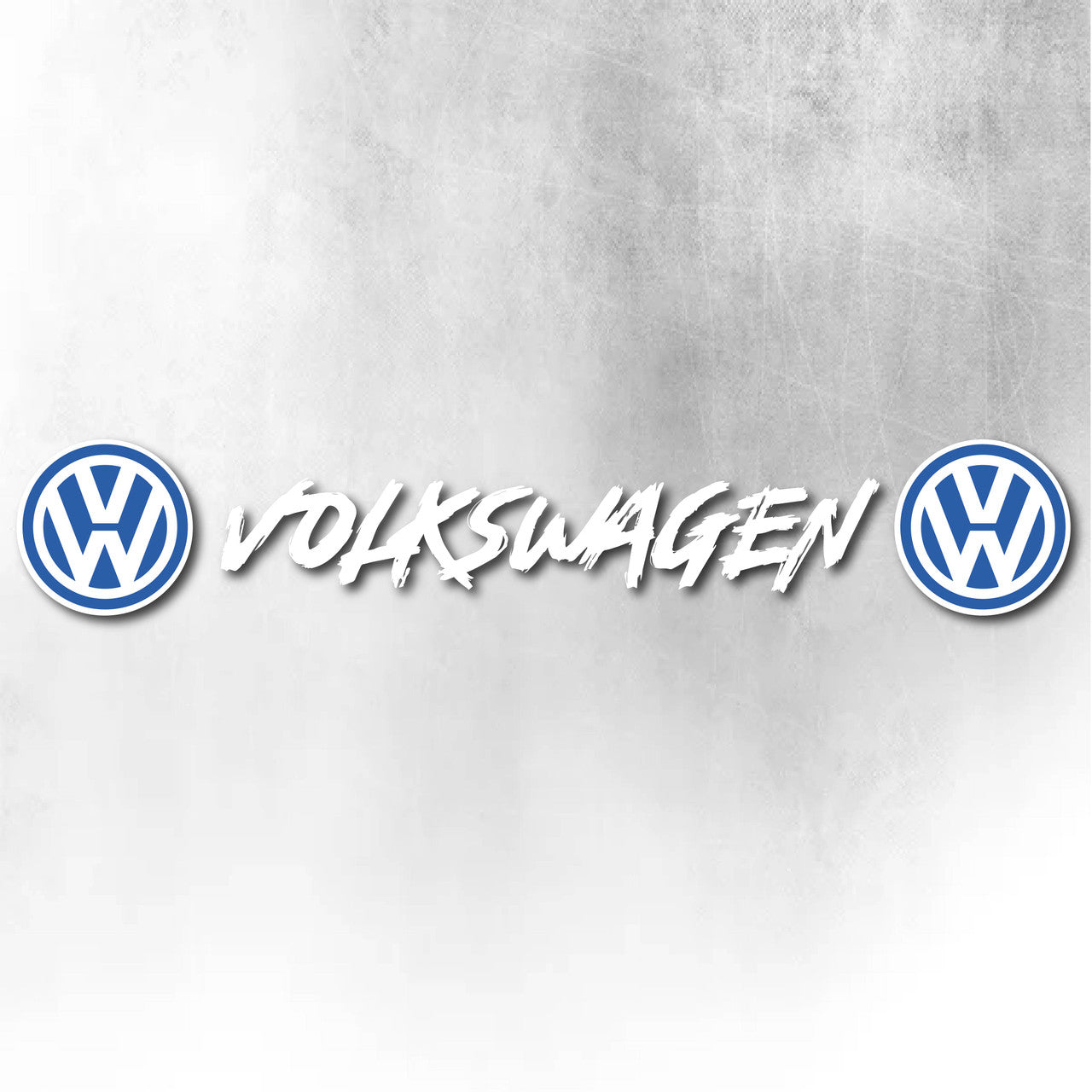 VOLKSWAGEN BLUE AND WHITE WINDOW DECAL