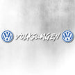 VOLKSWAGEN BLUE AND WHITE WINDOW DECAL